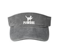 FWJZDSP Gorra Deportiva con Visera Pawder and The Walking Cat para Hombre y Mujer, Gorra de béisbol vacía con Visera Protectora, Color Negro