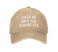 FWJZDSP Gorra Me doy una palmada en el Trasero Durante el Sexo para Mujer, Gorras de béisbol Divertidas, Regalos Divertidos para Hombres.