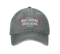 FWJZDSP Gorras de algodón para Hombres y Mujeres con diseño de Make Snoring Great Again (Haz Que los ronquidos vuelvan a ser geniales), Ideales para Correr y Jugar al Golf.