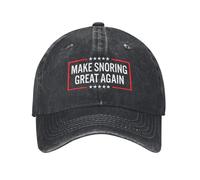FWJZDSP Gorras de algodón para Hombres y Mujeres con diseño de Make Snoring Great Again (Haz Que los ronquidos vuelvan a ser geniales), Ideales para Correr y Jugar al Golf.