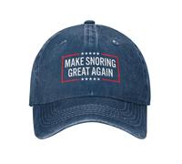 FWJZDSP Gorras de algodón para Hombres y Mujeres con diseño de Make Snoring Great Again (Haz Que los ronquidos vuelvan a ser geniales), Ideales para Correr y Jugar al Golf.