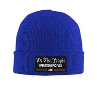 FWJZDSP Gorro de Punto de Invierno para Hombre y Mujer de la Marca We The People Operation Epic Fury.