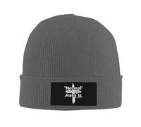 FWJZDSP La normalidad Cristiana no va a Volver. Jesús es un Regalo. Gorro de Punto para Hombre, Gorro de Calavera para Mujer, Gorro de Dormir de Punto, Gorro para Dormir, Negro.