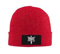 FWJZDSP La normalidad Cristiana no va a Volver. Jesús es un Regalo. Gorro de Punto para Hombre, Gorro de Calavera para Mujer, Gorro de Dormir de Punto, Gorro para Dormir, Negro.