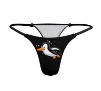 FWJZDSP Lindo pingüino Mujer Tanga Tanga Impreso T-Back Ropa Interior Sexy Breve Panty