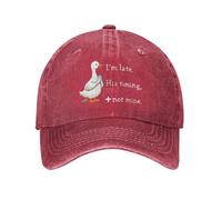 FWJZDSP Llego Tarde, su Tiempo es mío. Gorra de Hombre Estilo papá. Gorra de Moda.