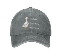 FWJZDSP Llego Tarde, su Tiempo es mío. Gorra de Hombre Estilo papá. Gorra de Moda.