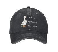 FWJZDSP Llego Tarde, su Tiempo es mío. Gorra de Hombre Estilo papá. Gorra de Moda.