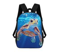 FWJZDSP Mochila de viaje con estampado de tortuga marina, ligera, para uso diario, resistente al agua, para portátil, para hombre, 17 pulgadas.