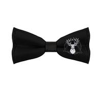 FWJZDSP Pajaritas preanudadas para hombre con diseño de ciervo cornudo, pajarita clásica ajustable.