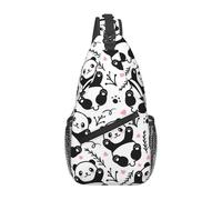 FWJZDSP Panda Sling Bag Deporte Senderismo Daypack Crossbody Hombro Mochila Viaje Pecho Pack para Hombres Mujeres