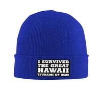 FWJZDSP Sobreviví al Gran Tsunami de Hawái de 2025. Gorros de Lana para Hombre y Mujer.