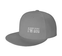 FWJZDSP Sombreros para Hombres y Mujeres, Visera Plana, Sombrero por Supuesto Que Tengo razón, Soy Bob, Sombrero con Frases Divertidas de Bob, Gorra de béisbol Ajustable