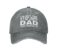 FWJZDSP Soy el padrastro Soy el papá Que DIO un Paso al Frente Gorra del Día del Padre Gorra Deportiva Unisex Gorra de béisbol