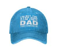 FWJZDSP Soy el padrastro Soy el papá Que DIO un Paso al Frente Gorra del Día del Padre Gorra Deportiva Unisex Gorra de béisbol