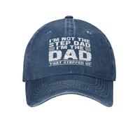 FWJZDSP Soy el padrastro Soy el papá Que DIO un Paso al Frente Gorra del Día del Padre Gorra Deportiva Unisex Gorra de béisbol