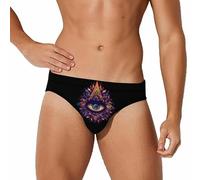 FWJZDSP Traje de baño Tipo Slip de Secado rápido para Hombre, Estilo gótico, Espiritual, con diseño de Tercer Ojo.