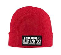 FWJZDSP Vine aquí a Beber y follar. Gorro de Lana. Gorro de esquí de Invierno.