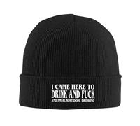 FWJZDSP Vine aquí a Beber y follar. Gorro de Lana. Gorro de esquí de Invierno.