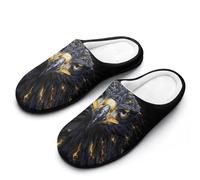 FWJZDSP Zapatillas de algodón Eagle Thunder para hombre, con punta cerrada, antideslizantes, ligeras y para interior y exterior.