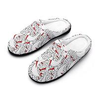 FWJZDSP Zapatillas de casa ligeras de algodón con efecto memoria para hombre, con diseño de hamburguesas de comida rápida, para interiores y exteriores.