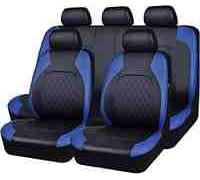 FWSHEN Coche Fundas Asientos para Renault Clio (2004-2006) Cuero Delanteros y Traseros Interior Accesorios Impermeable Transpirable,B