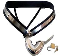 FWTDPNDQ Cinturón de castidad para hombres Jaula para pene mandibular Diseño metálico en forma de Y, fácil de transportar, con candado externo SM Fetiche de acero inoxidable, juguete sexual extremo