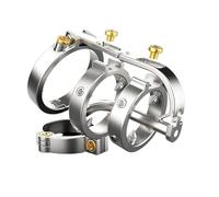 FWTDPNDQ Nueva jaula para pene de acero inoxidable Steampunk con púas, jaula de castidad para hombres, jaula de castidad masculina con dilatador, jaula para pene con uretra, cinturón de castidad para