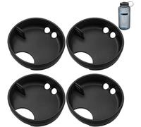 FWUNYVN 4 protectores de salpicaduras de silicona para Nalgene, con boquilla para beber y ventilación, protector contra salpicaduras de repuesto compatible con tapa de botella de agua de boca ancha