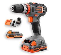 FX-E1SBS20 Taladro percutor y atornillador 20V con 2 baterías de 2Ah, cargador de 1A y maletín - Inalámbrico - Control de velocidad ajustable