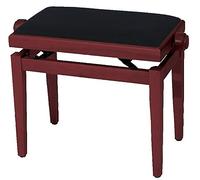 FX F900561 - Banquetas para piano, color cerezo mate, asiento negro