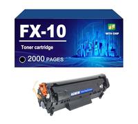 FX10 Cartucho De Tóner Compatible para Canon FAX-L100 L120 L140 L160 MF4010B MF4012B MF4100 MF4110 MF4120 MF4122 MF4140 MF4150 MF4270 MF4350D MF4370DN MF4680 MF4690 MF4720,Black-1 Pack