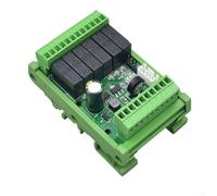 FX2N-14MR Controlador programable PLC 8IN/6OUT Salida de relé DC24V Puerto de descarga USB Placa de control de automatización industrial con montaje en riel DIN 84x52x40mm