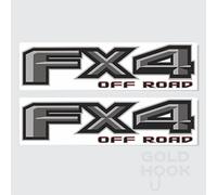 FX4 - Calcomanías todoterreno para camión F150 (2015-2020) gris/gris (juego de 2) (troqueladas (despegar y pegar)