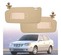 FXATSHE Visera Parasol Interior para Hyundai Accent 2006-2010, Parasol Interior para Coche Visera con Espejo Lado del Conductor Lado del Pasajero Izquierda Bien Reemplazo 852101E860XU,Right-Beige