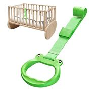 FxaumsGxuk Anillos de dominadas para corralito de juegos para bebés, anillos de pie para corralito de juegos para niños, herramienta de asistencia ergonómica para barandillas, puertas, crucero