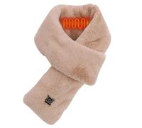 FxaumsGxuk Bufanda eléctrica térmica, 80 x 11 cm, 3 niveles de calor, calentador de cuello calentado de 45 a 60 °C, 5 V 2 A, almohadilla térmica de invierno con carga USB para motociclismo, camping