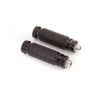 FXCNC Racing - Reposapiés para motocicleta, estriberas de repuesto para pedal, montaje macho, aluminio CNC, 5 estilos, color negro