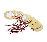 FXCO 10 unidades de sensor de zumbador de 35 mm piezo, elementos piezoeléctrico, sensor de sonido de verano, disco, cable de cobre