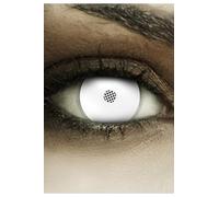 FXCONTACTS Lentes de contacto de colores para disfraces de Halloween 2 uds 1 par lentes suaves desechables sin graduación - FROZEN ZOMBIE BLANCO visión reducida
