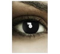 FXCONTACTS Lentes de contacto de colores para disfraces de Halloween 2 uds 1 par lentes suaves desechables sin graduación - FROZEN SHADOW NEGRO visión reducida