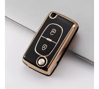 FXDSCA Funda para Llave de Coche para Peugeot 4007 ET 4008, Cubierta Llaves Coche Carcasa de Llave a Distancia de Coche Funda Protectora para Llave de Coche,D