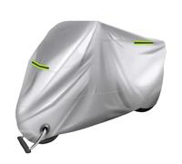 FXDSCA Funda para Moto para BMW Motorrad 1600 Grand America,Funda Moto Cubierta de Motocicleta,Impermeable Cubre Moto Funda de Moto Protector UV Universal para Exteriores,A Silver