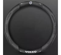 FXDSCA Funda Volante Coche para Volvo XC60 SUV 2013-2017, Funda para Volante Cubre Volante Coche Antideslizante Transpirable Cubierta de Volante Accesorios Coches Interior,C Black