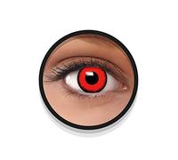 FXEYEZ Lentes de contacto VAMPIRO VOLTURI de Halloween de color, lentilla de motivo rojo, 1 par, un solo uso sin receta