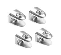 FXFBRTRWN 4 piezas de soporte de estante de vidrio, abrazaderas de vidrio, Clip de Zinc for 6-9mm kindly