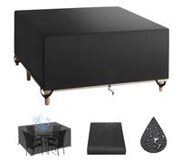 FXGZCJ Cubierta Exterior Jardín Impermeable 270x160x80cm Fundas de Mesa de Patio 420D, Tela Oxford Resistente, Cubierta de Muebles de ratán, Resistente al Viento, Impermeable, Anti-UV para Patio