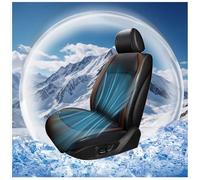 Fxiaobin Cojín Ventilado para Coche con 24 Ventiladores, 3 Niveles De Viento Ajustables Asientos De Coche Refrigerados, Se Adapta a Verano,Brown-12V