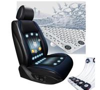 Fxiaobin Funda De Asiento De Coche Refrigerante con 24 Ventiladores, 3 Niveles De Viento Ajustables Coche De Ventilación del Asiento, Se Adapta a Verano,Blue-24V