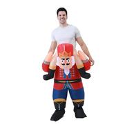 FXICH Disfraz inflable de soldado clásico para adultos, traje inflable de la Guardia Real para carnaval, Mardi Gras y fiestas temáticas. Disfraz inflable para adultos de 150 a 190 cm.